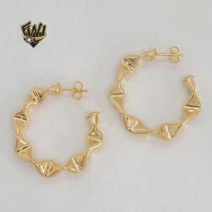 (1-2975) Gold Laminate - Half Hoops - BGF - Fantasy World Jewelry