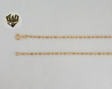 (1-1691) Gold Laminate - 2.3mm Rose Gold Beads Chain - BGO