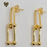 (1-1237-B) Gold Laminate - Dangle Earrings - BGO - Fantasy World Jewelry