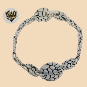 (2-0454) 925 Sterling Silver - 14mm Alternative Bracelet. - Fantasy World Jewelry