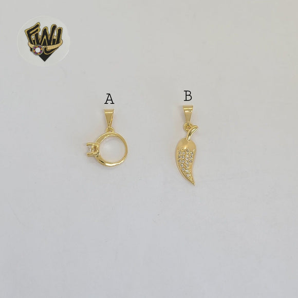 (1-2103) Gold Laminate - Small Pendants - BGF