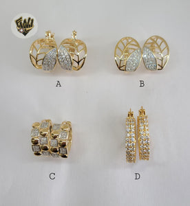 (1-2970) Gold Laminate Hoops - BGO - Fantasy World Jewelry