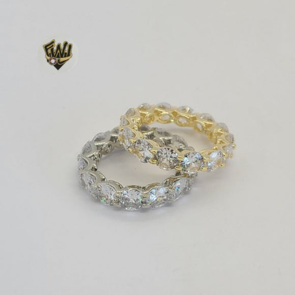 (1-3101) Gold Laminate - CZ Eternity Ring - BGO - Fantasy World Jewelry
