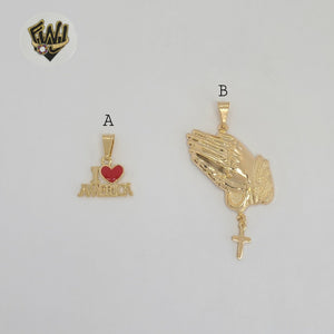 (1-2254) Gold Laminate Pendants - BGF