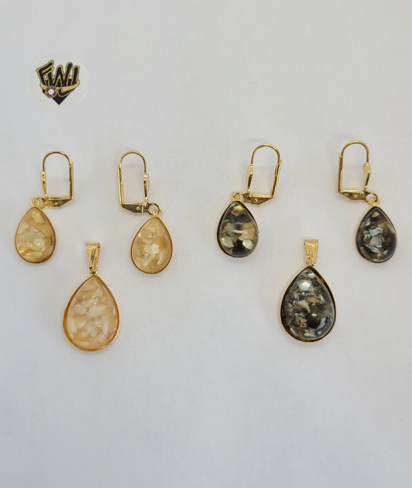 (1-6360) Gold Laminate- Beads Set - BGO - Fantasy World Jewelry
