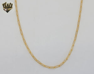 (1-1813-9) Gold Laminate - 1.8mm Paper Clip Link Chain - BGF