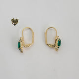 (1-1167) Gold Laminate Earrings - BGF - Fantasy World Jewelry