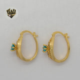 (1-2952) Gold Laminate Hoops - BGO - Fantasy World Jewelry