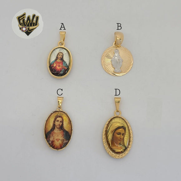 (1-2302-2) Gold Laminate - Religious Pendants - BGF