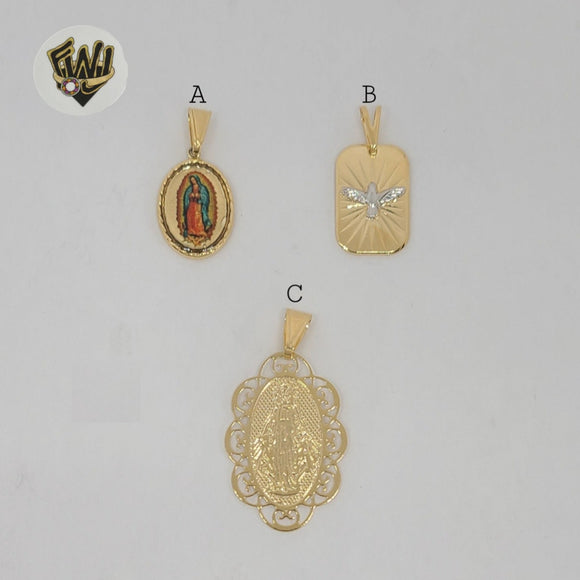 (1-2291) Gold Laminate - Religious Pendants - BGF
