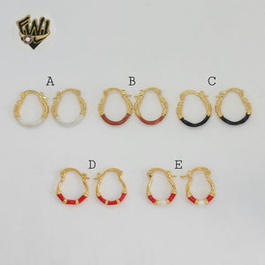 (1-2542-1) Gold Laminate - Multicolor Hoops - BGO