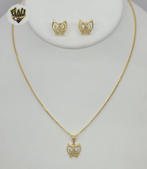 (1-6270) Gold Laminate - Owl Set - BGF