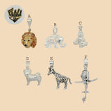 (2-1488) 925 Sterling Silver - Animal Pendants. - Fantasy World Jewelry
