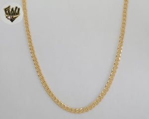 (1-1780) Gold Laminate - 4mm Curb Link Chain - BGF
