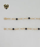 (1-3902) Gold Laminate - 4mm Beads Necklace - BGO
