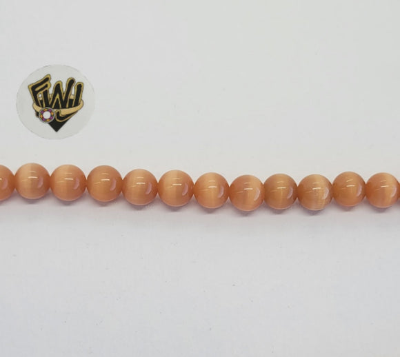 (MBEAD-254) 6mm Ojo De Gato Beads - Fantasy World Jewelry