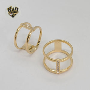 (1-3021) Gold Laminate - Zircon Ring - BGF - Fantasy World Jewelry