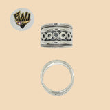 (2-5075) 925 Sterling Silver - Design Band Ring - Fantasy World Jewelry