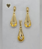 (1-6446) Gold Laminate - Zircon Set - BGF - Fantasy World Jewelry