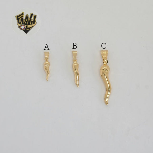 (1-2194-1) Gold Laminate - Hot Pepper Pendants - BGF