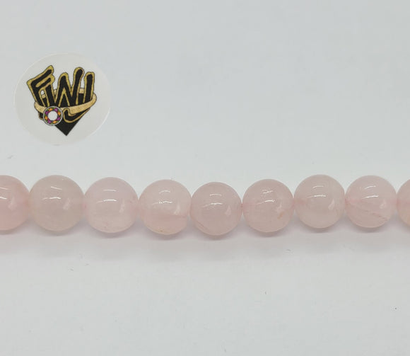 (MBEAD-167) 10mm Quarzo Rosado Beads - Fantasy World Jewelry