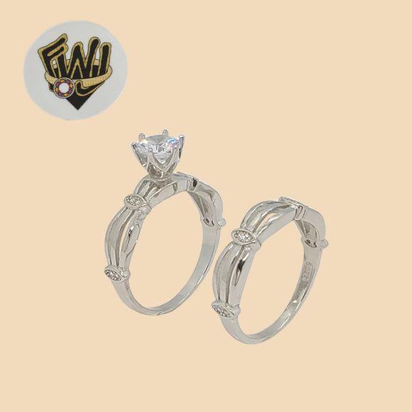 (2-5249) 925 Sterling Silver - Wedding Ring - Fantasy World Jewelry