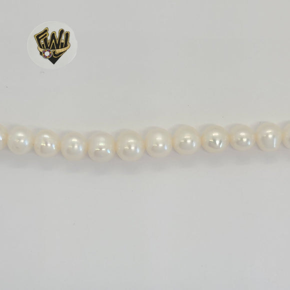(MBEAD-33) Perlas de agua dulce de 7,5 mm