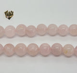 (MBEAD-167) 10mm Quarzo Rosado Beads - Fantasy World Jewelry