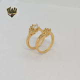 (1-3182) Gold Laminate - Wedding Rings - BGO