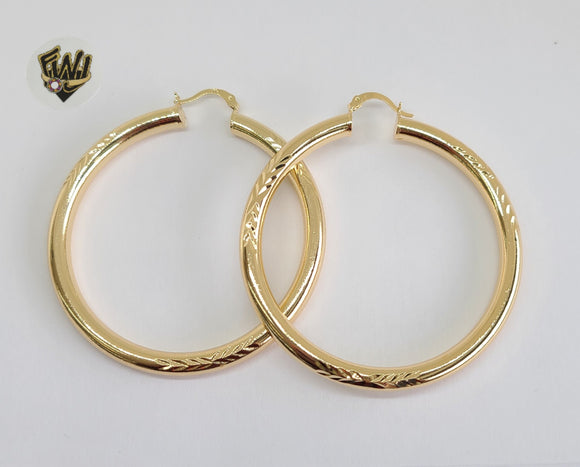 (1-2751-1) Gold Laminate Hoops - BGO - Fantasy World Jewelry