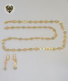 (1-6117-1) Gold Laminate - Multicolor Beads Link Set - BGF