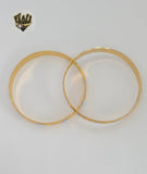 (1-4037) Gold Laminate - 6.5mm Two Tones Bangles - Dozen - BGO