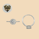 (2-5086) 925 Sterling Silver - Zircon Stone Ring - Fantasy World Jewelry
