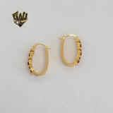 (1-2642) Gold Laminate - Zircon Hoops - BGO