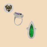 (2-5129) 925 Sterling Silver - Zircon Ring - Fantasy World Jewelry
