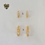 (1-2620) Gold Laminate - Zircon Hoops - BGO