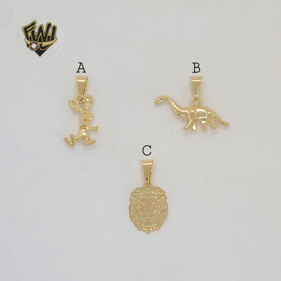 (1-2164) Gold Laminate - Animal Pendants - BGF