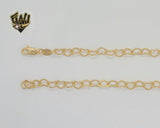 (1-1518-1) Gold Laminate - 6mm Heart Link Chain - BGF