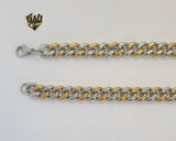 (4-3259) Stainless Steel - 10mm Curb Link Chain - 30" - Fantasy World Jewelry