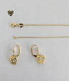 (1-6518) Gold Laminate - Owl Set - BGF - Fantasy World Jewelry