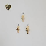 (1-2195-1) Gold Laminate - Zircon Cross Pendants - BGF