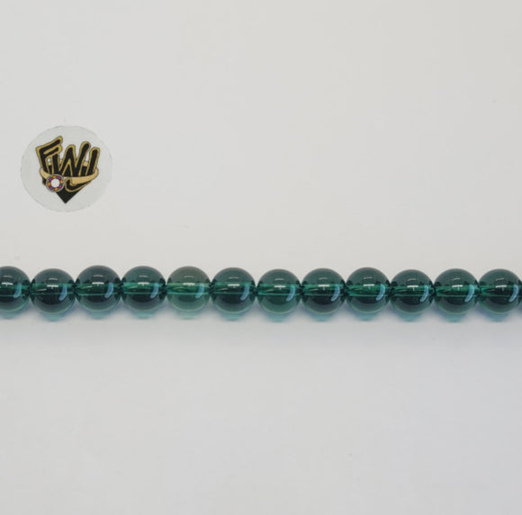 (MBEAD-180-1) 6mm Quarzo Verde Beads - Fantasy World Jewelry