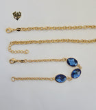 (1-6184) Gold Laminate - Crystal Set - BGO - Fantasy World Jewelry