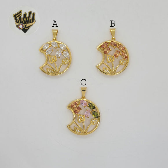 (1-2422) Gold Laminate Pendants - BGO