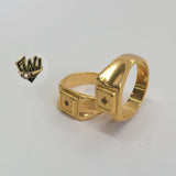 (1-3161) Gold Laminate - CZ Men Ring - BGO - Fantasy World Jewelry