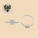 (2-5080) 925 Sterling Silver - Zircon Ring - Fantasy World Jewelry