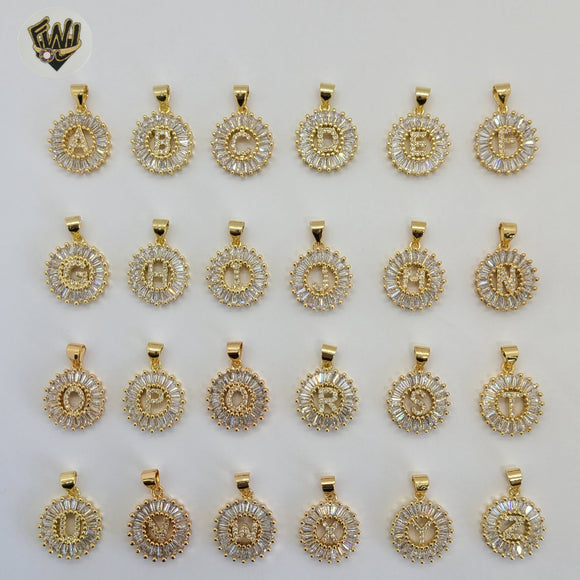 (1-2480) Gold Laminate - Letter Pendants - BGO - Fantasy World Jewelry