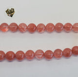 (MBEAD-248) 10mm Quarzo Rosa Beads - Fantasy World Jewelry