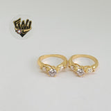 (1-3084-2) Gold Laminate-CZ Ring- BGO - Fantasy World Jewelry