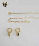 (4-7088) Acero inoxidable - Eslabón de acera de 1,5 mm con juego de piedras - 16"